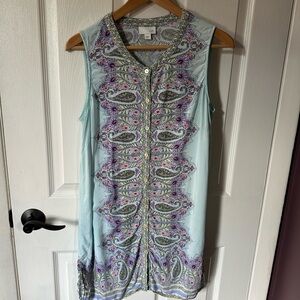 J. Jill Floral Paisley Sleeveless Top